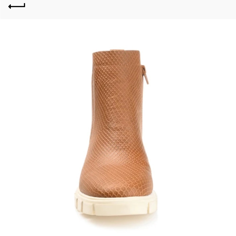 Journee collection cognac jeeva boots - Picture 4 of 8